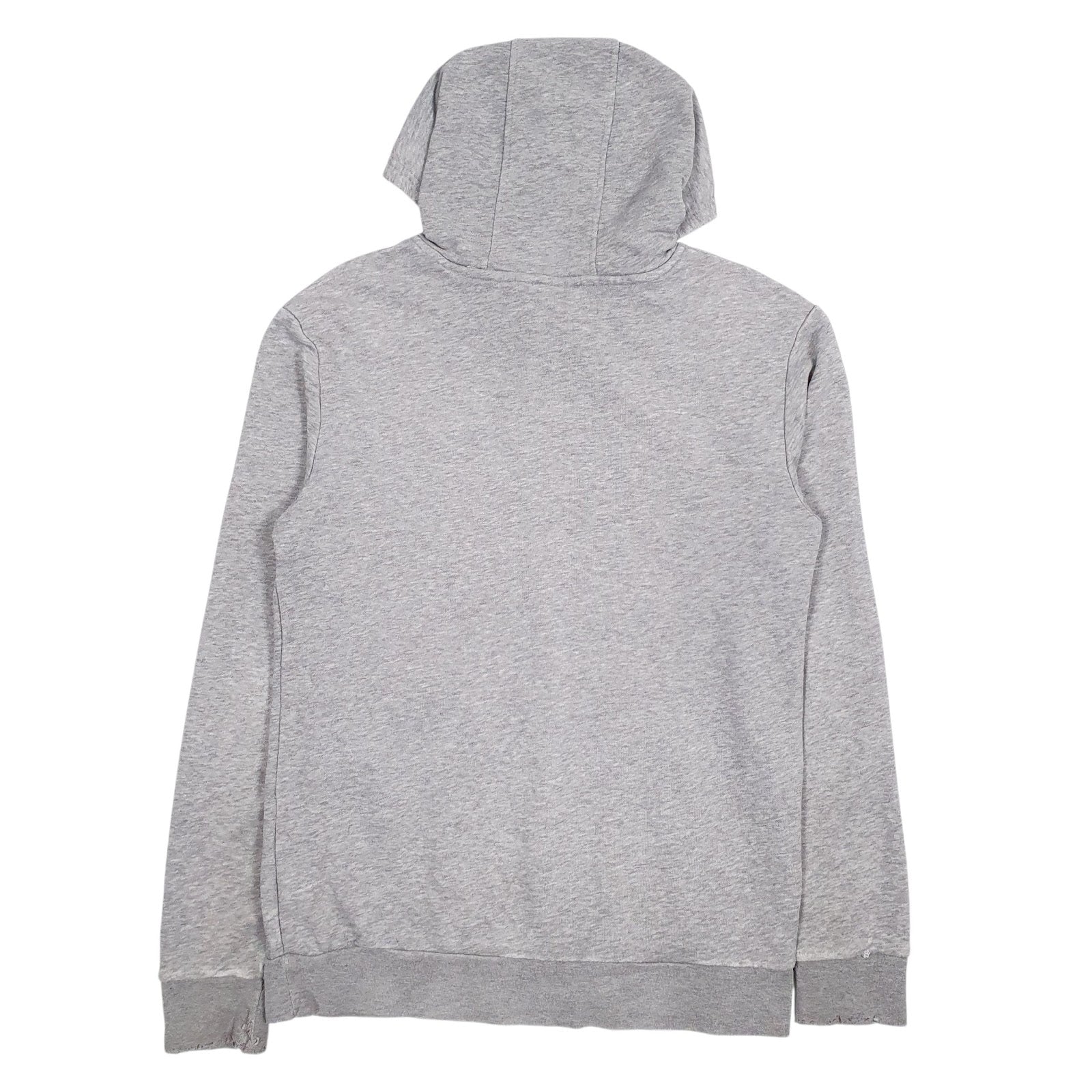 Mens Grey Adidas Spellout Hoodie Jumper