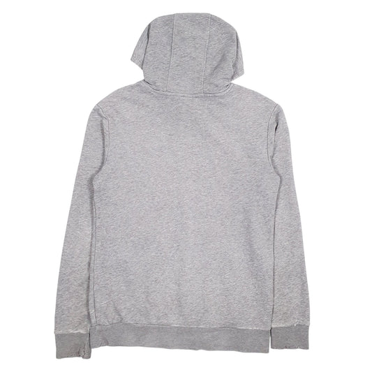 Mens Grey Adidas Spellout Hoodie Jumper