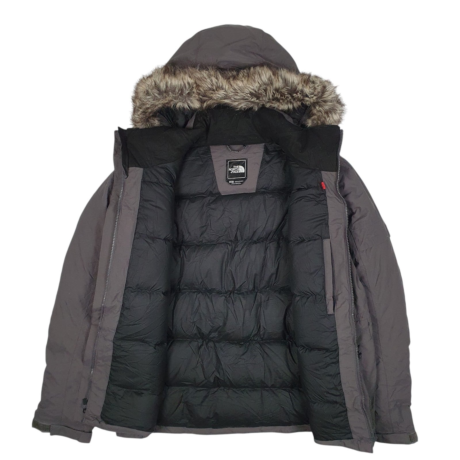 Mens Grey The North Face Puffer  Coat