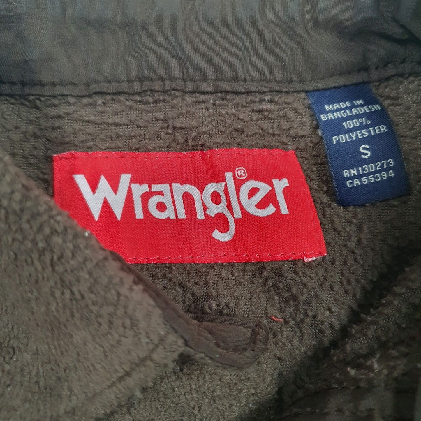 Mens Brown Wrangler  Hoodie Shirt