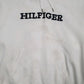 Mens White Tommy Hilfiger Spellout Hoodie Jumper