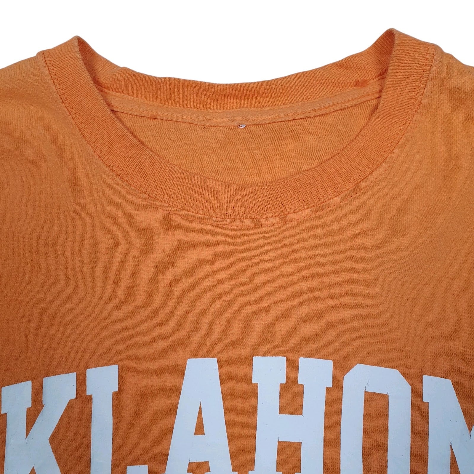 Mens Orange Unbranded Oklahoma Baptist  T Shirt