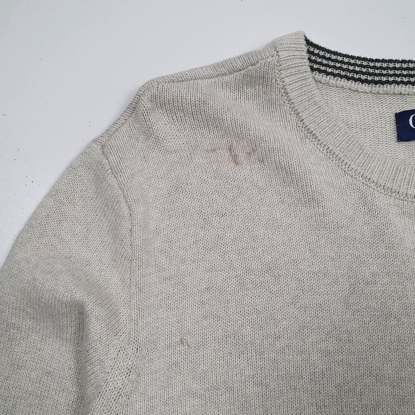 Mens Grey Chaps  Crewneck Jumper