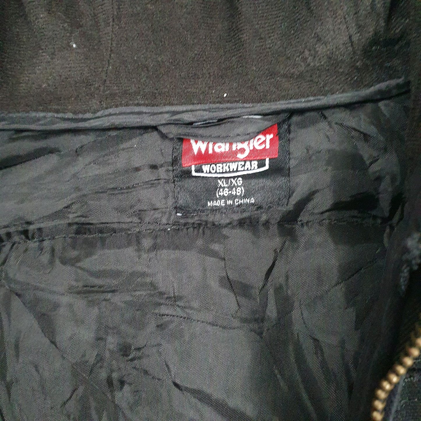 Mens Black Wrangler Padded  Coat