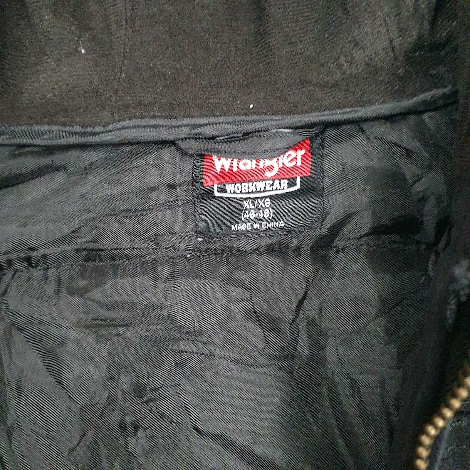 Mens Black Wrangler Padded  Coat