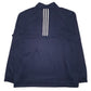 Mens Navy Adidas Active Wear Quarter Zip Jumper