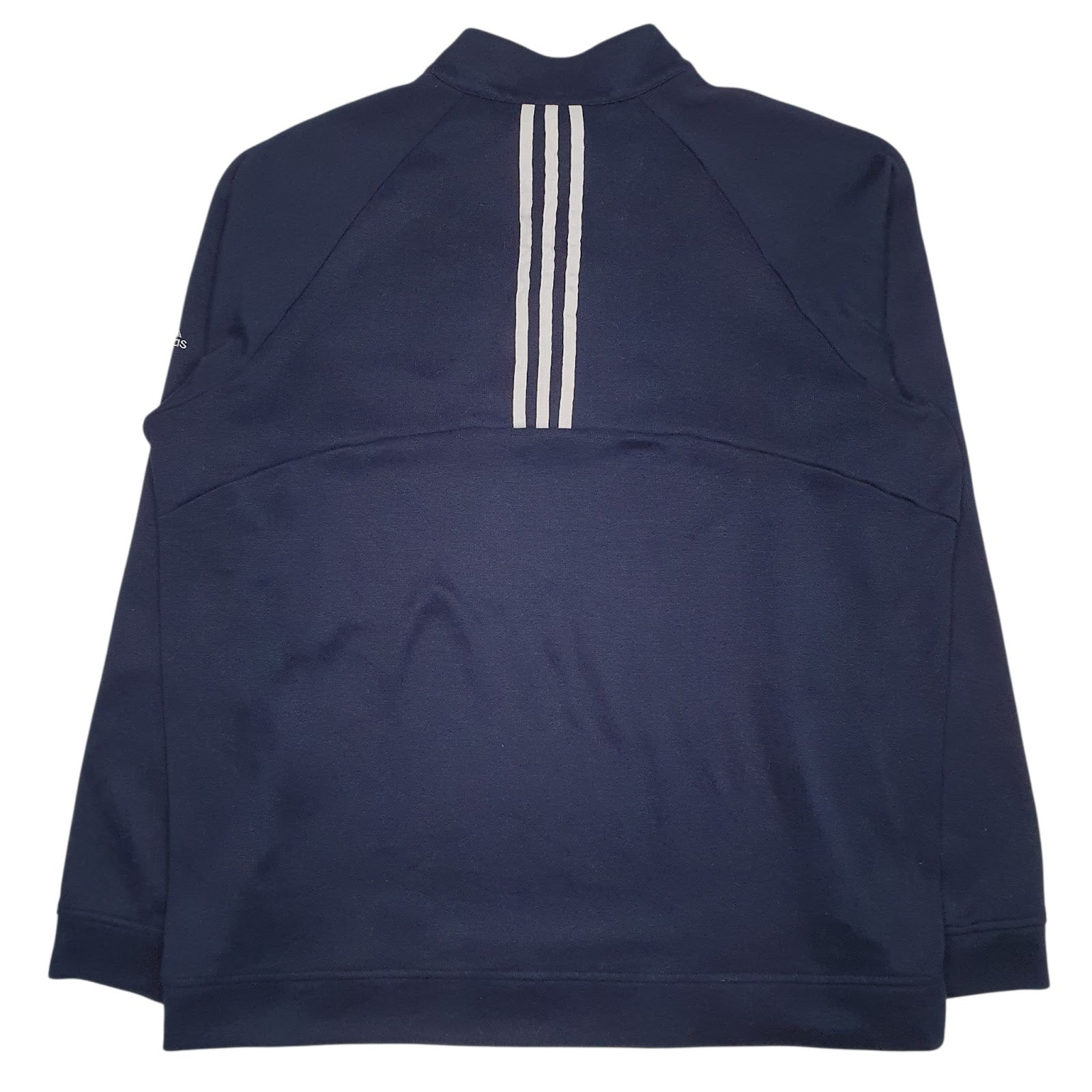 Mens Navy Adidas Active Wear Quarter Zip Jumper