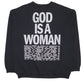 Mens Black Ariana Grande Sweetener World Tour God Is A Women Crewneck Jumper
