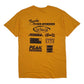 Mens Yellow Gildan Tim Barnes Central Missouri Football Camp Signed  T Shirt