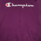 Womens Purple Champion Spellout Hoodie Jumper