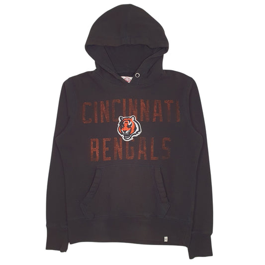Mens Black Forty Seven NFL Cincinnati Bengals Hoodie Jumper