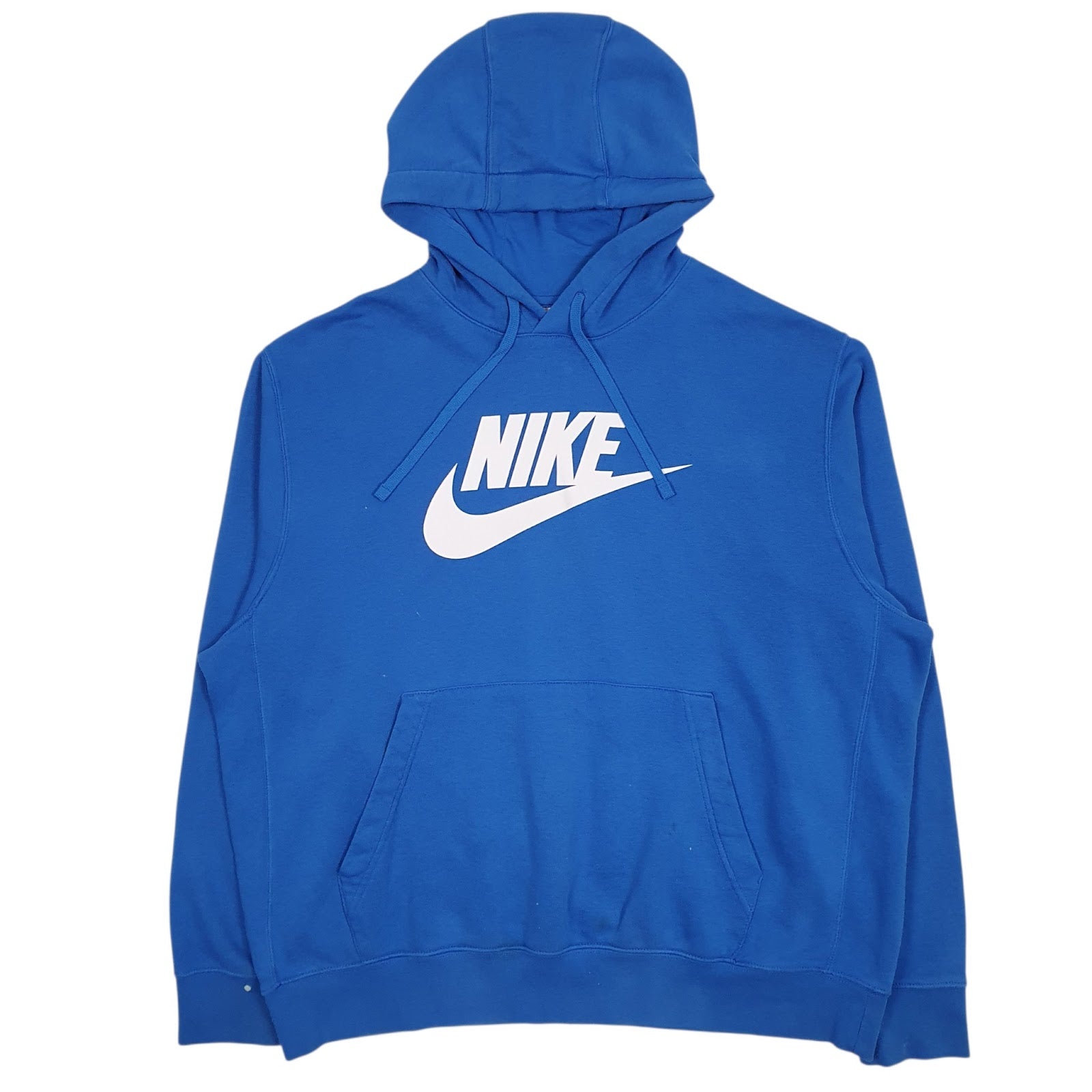 Mens Blue Nike Spellout Hoodie Jumper