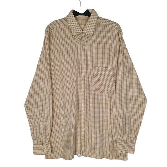 Mens Beige Ursel  Long Sleeve Shirt