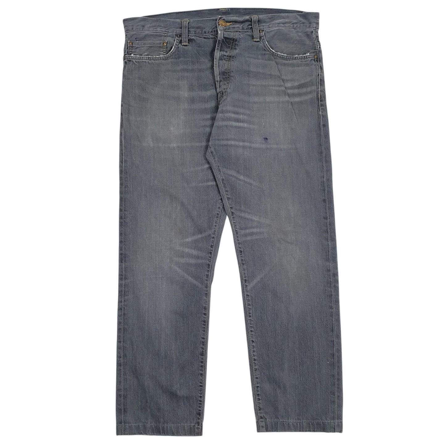 Mens Grey Carhartt  Klondike JeansW34 L28