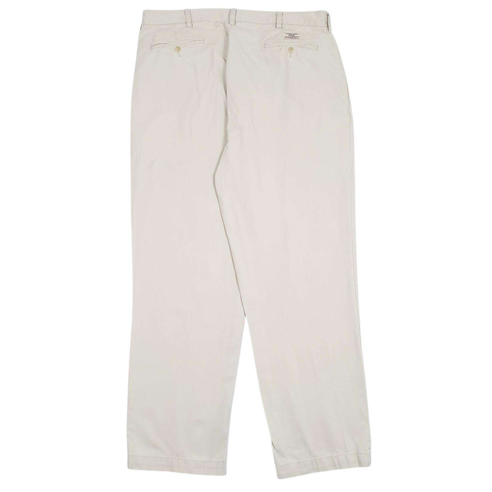 Mens Cream Polo Ralph Lauren Andrew Pant Pleated  Trousers
