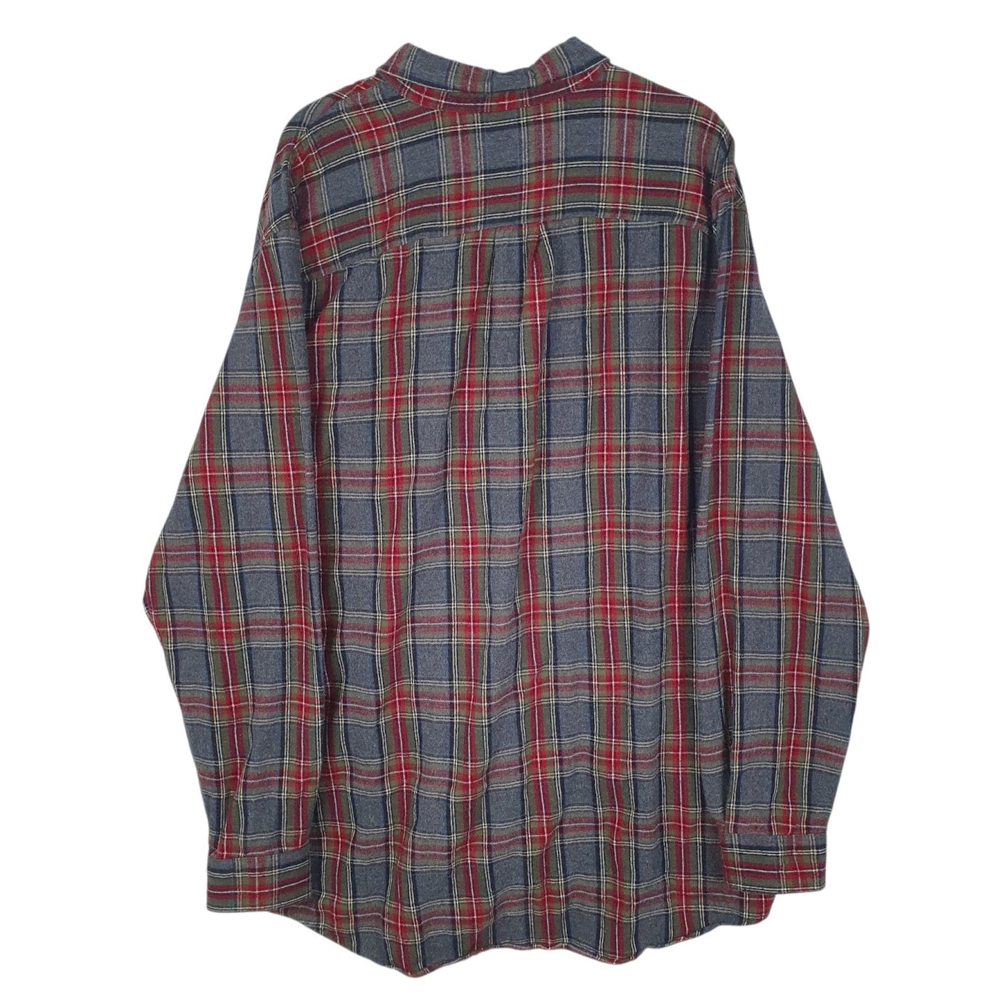 Mens Grey L.L.Bean Flannel  Shirt