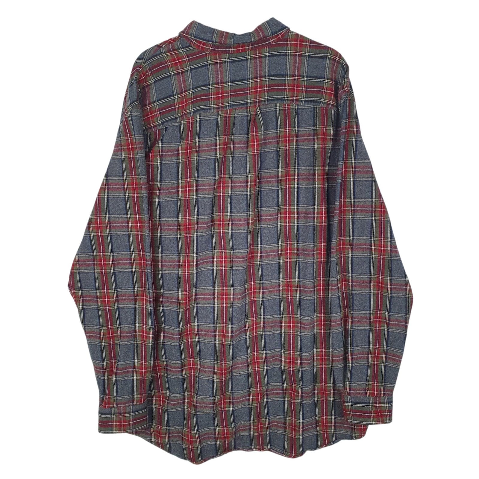 Mens Grey L.L.Bean Flannel  Shirt