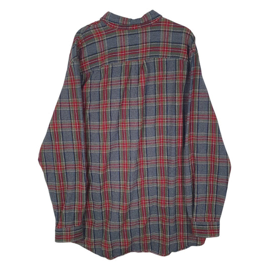 Mens Grey L.L.Bean Flannel  Shirt