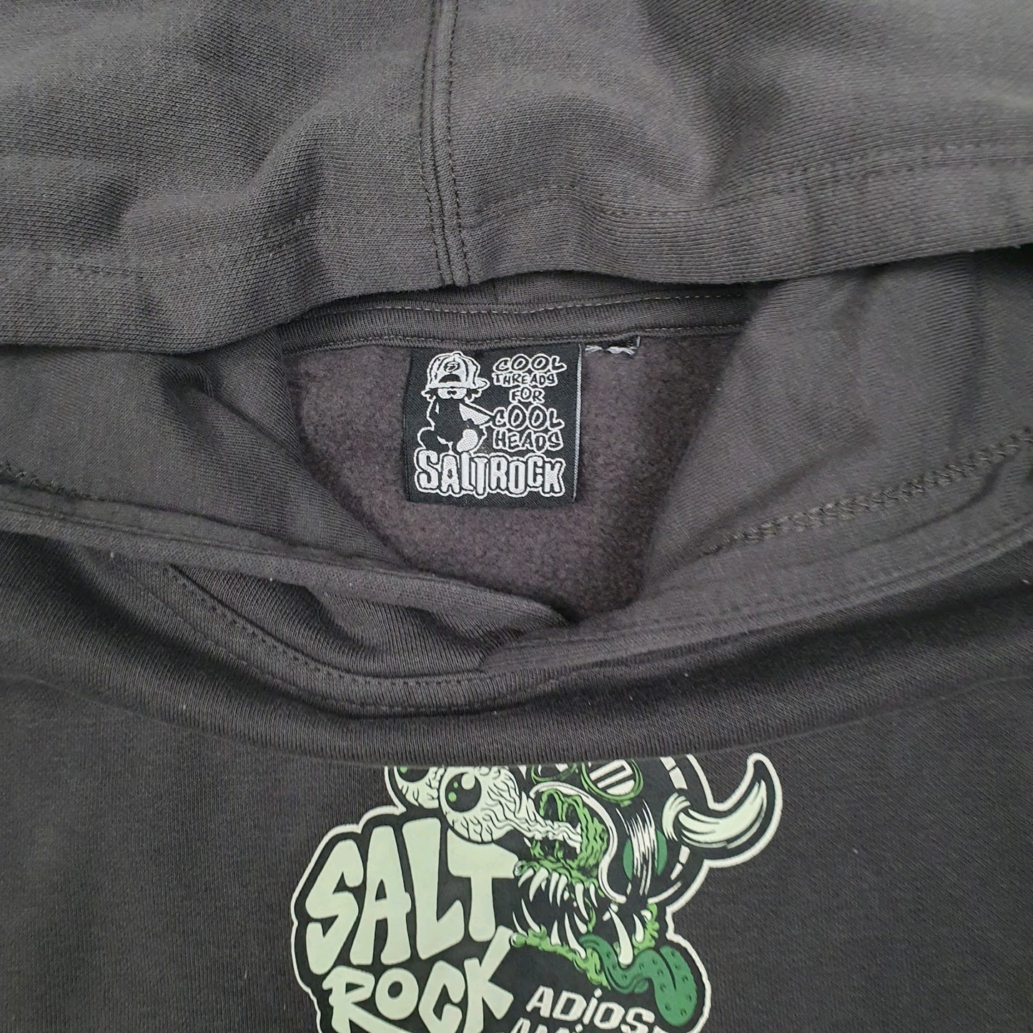 Mens Grey Saltrock  Hoodie Jumper
