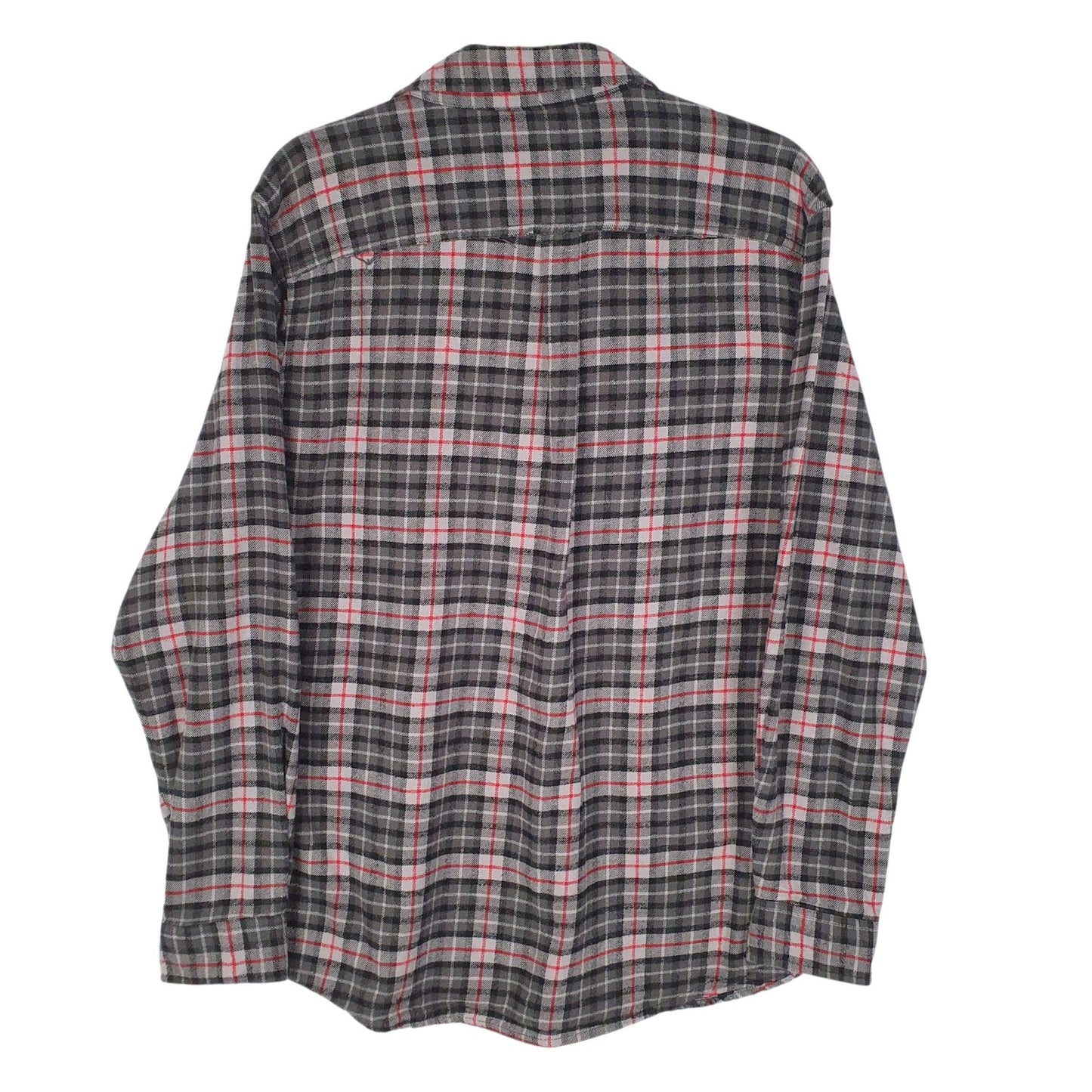 Mens Grey Eddie Bauer Flannel  Shirt