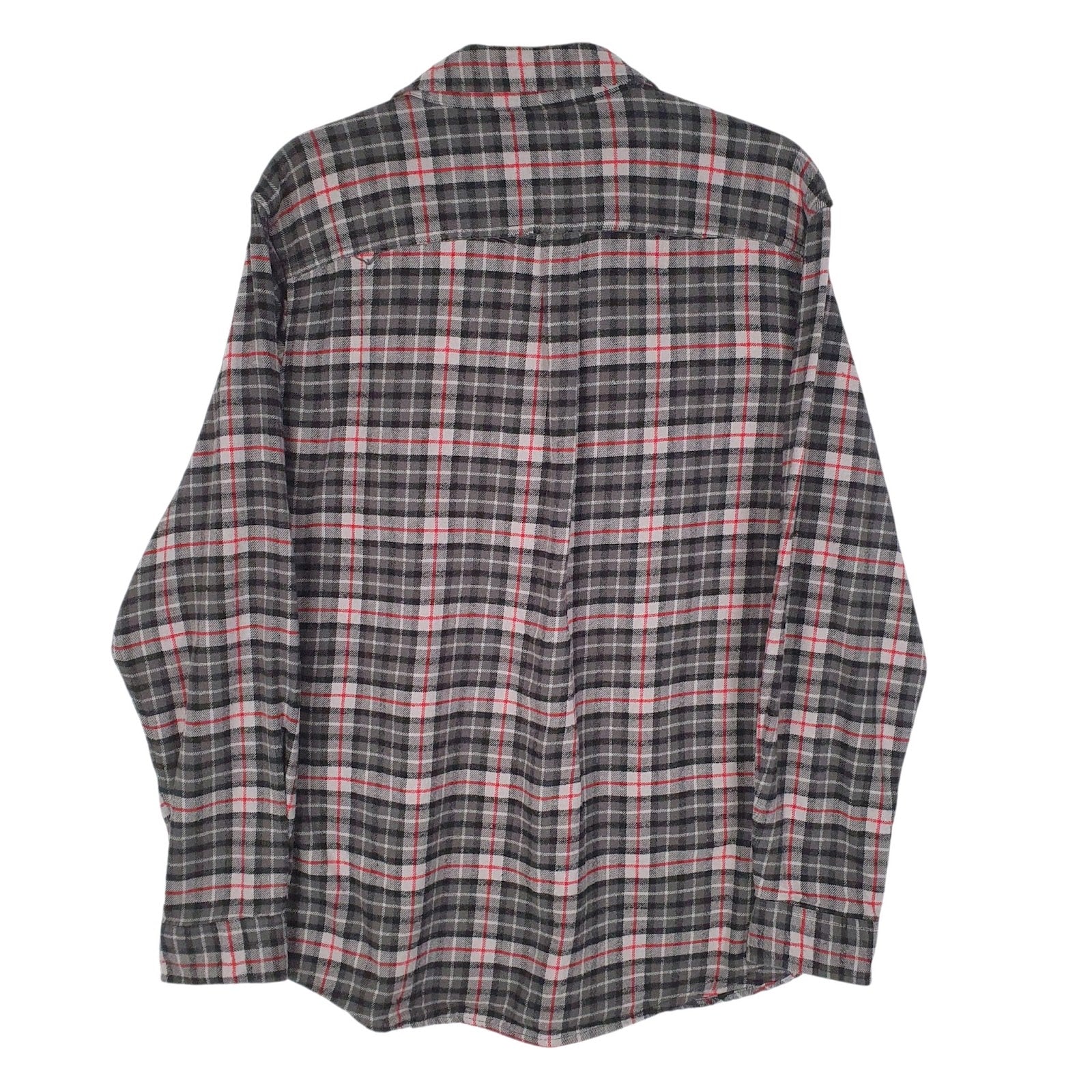 Mens Grey Eddie Bauer Flannel  Shirt