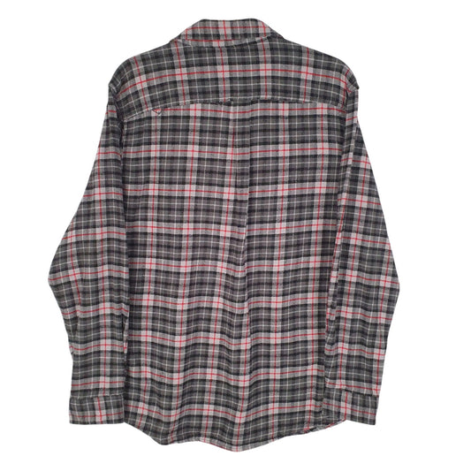 Mens Grey Eddie Bauer Flannel  Shirt