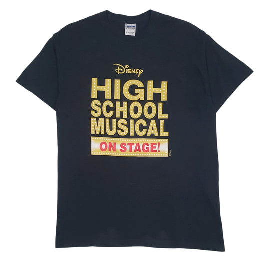 Mens Black Gildan Disney Short Sleeve T Shirt