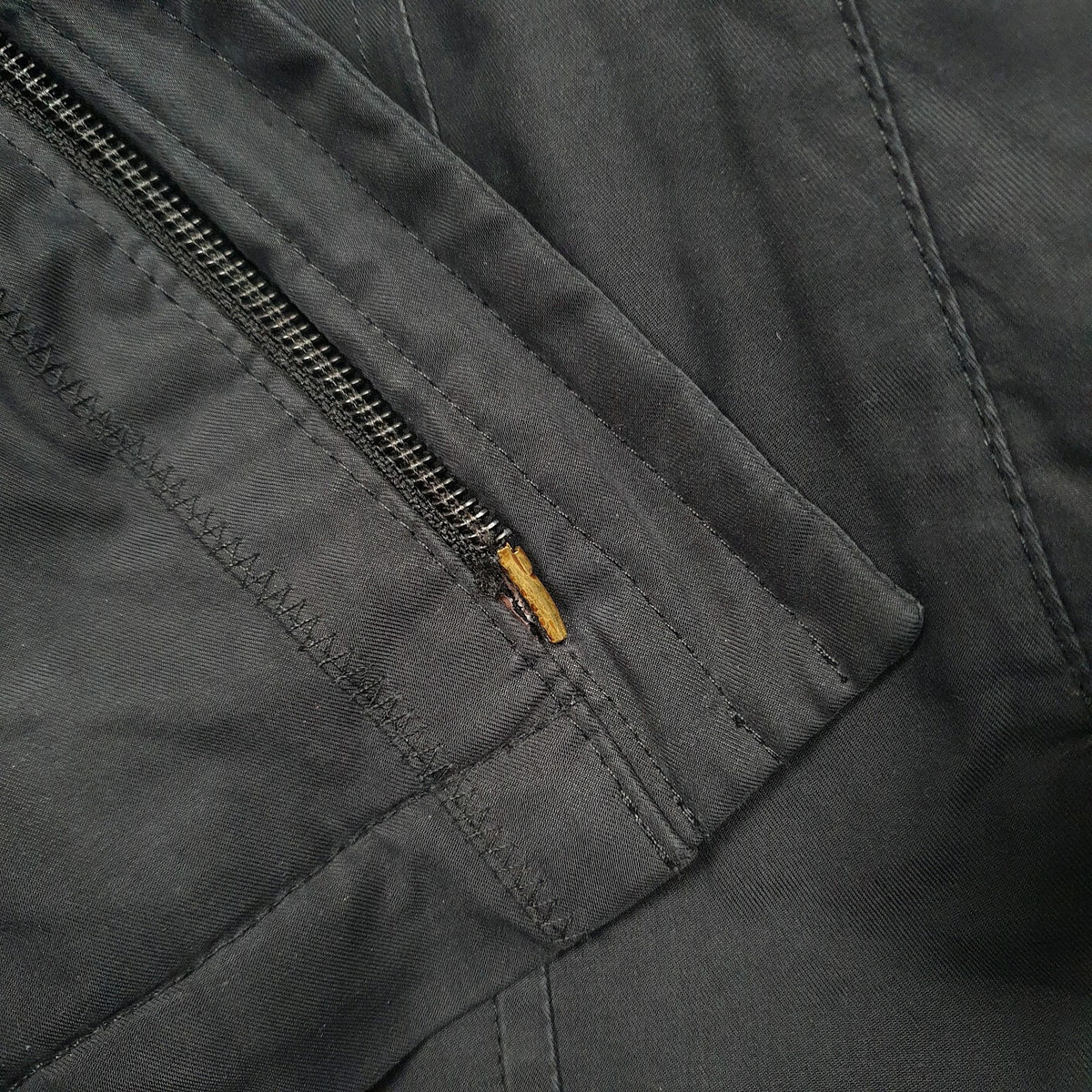 Mens Black Trussardi Fleece Lined  Coat