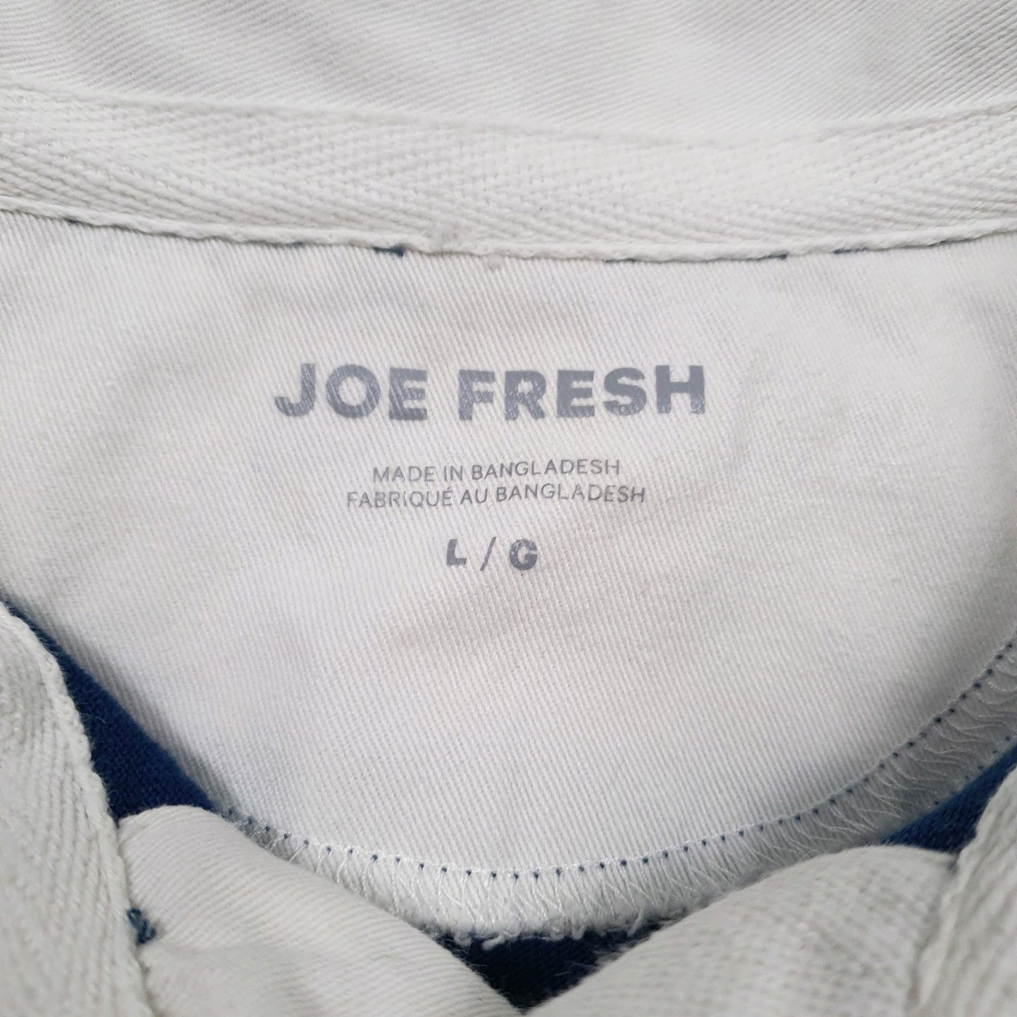 Mens White Joe Fresh Rugby  Polo Shirt