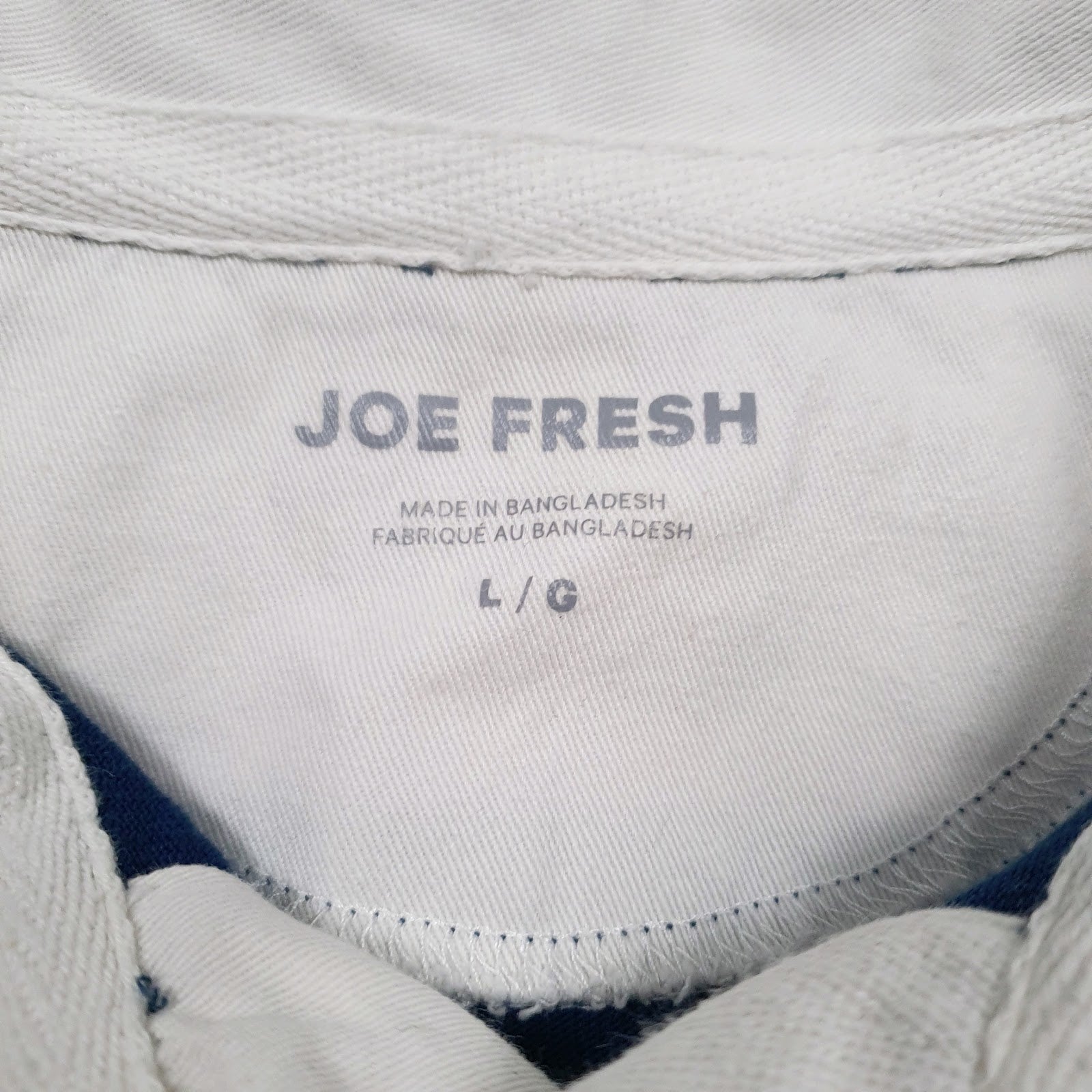 Mens White Joe Fresh Rugby  Polo Shirt