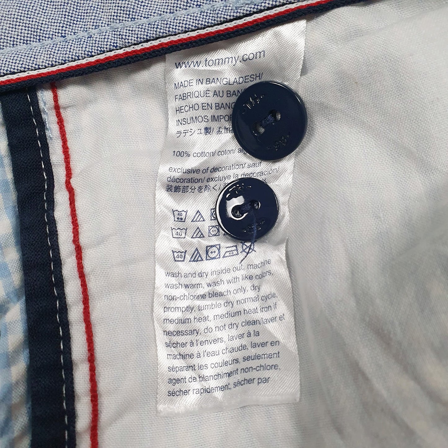 Mens Blue Tommy Hilfiger  Hoodie Shorts