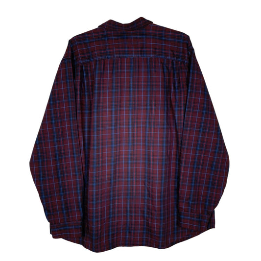 Mens Burgundy Eddie Bauer   Shirt