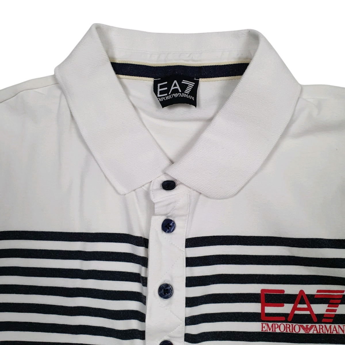 Mens White Emporio Armani   Polo Shirt