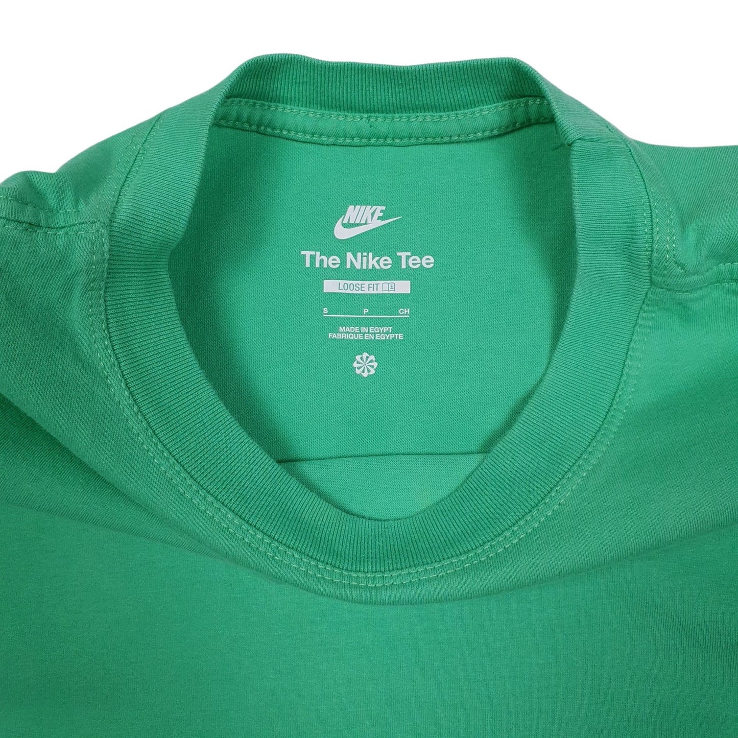 Mens Green Nike Loose Fit  T Shirt