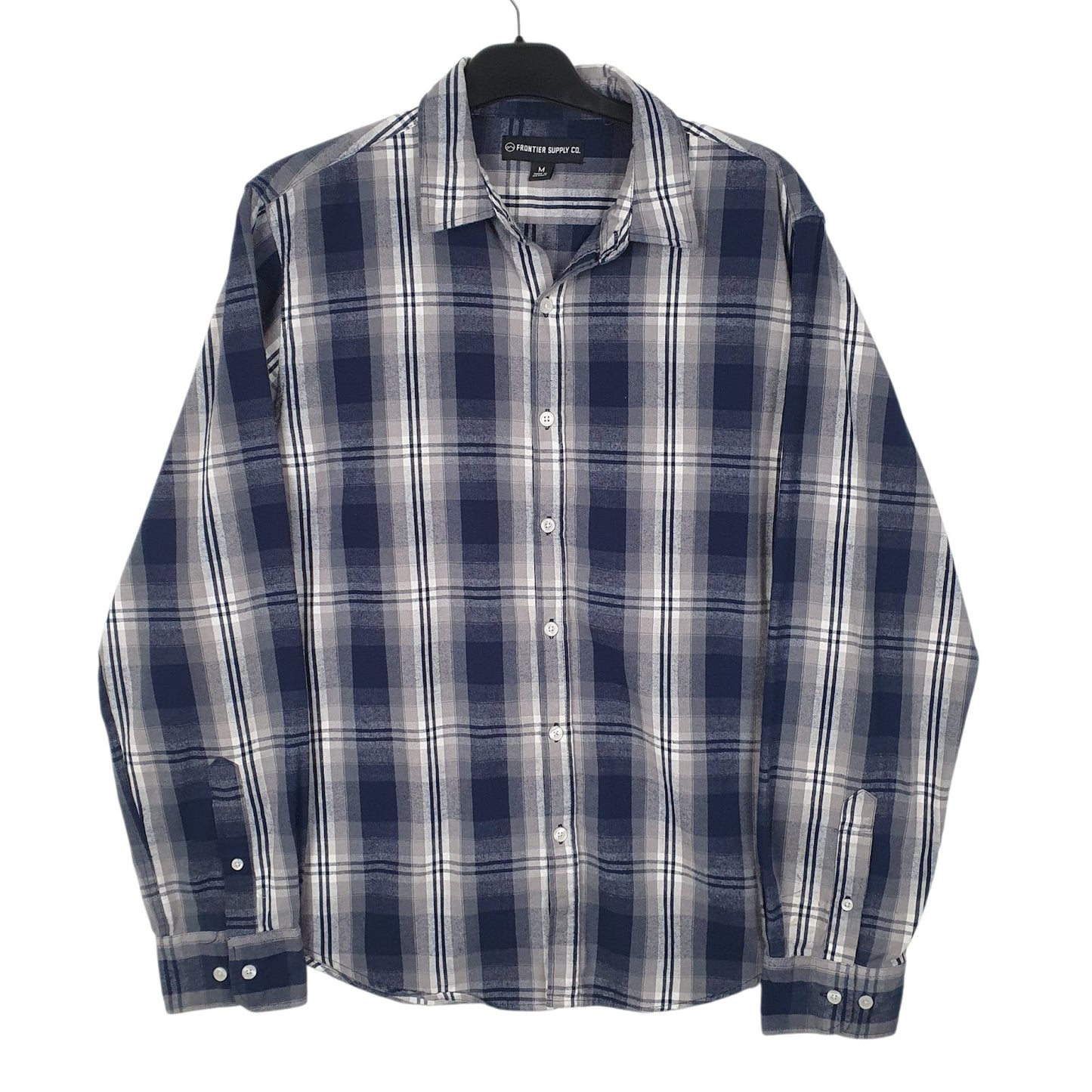 Mens Blue Frontier Supply Co  Long Sleeve Shirt