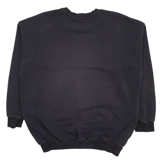 Womens Black Adidas Spellout Crewneck Jumper