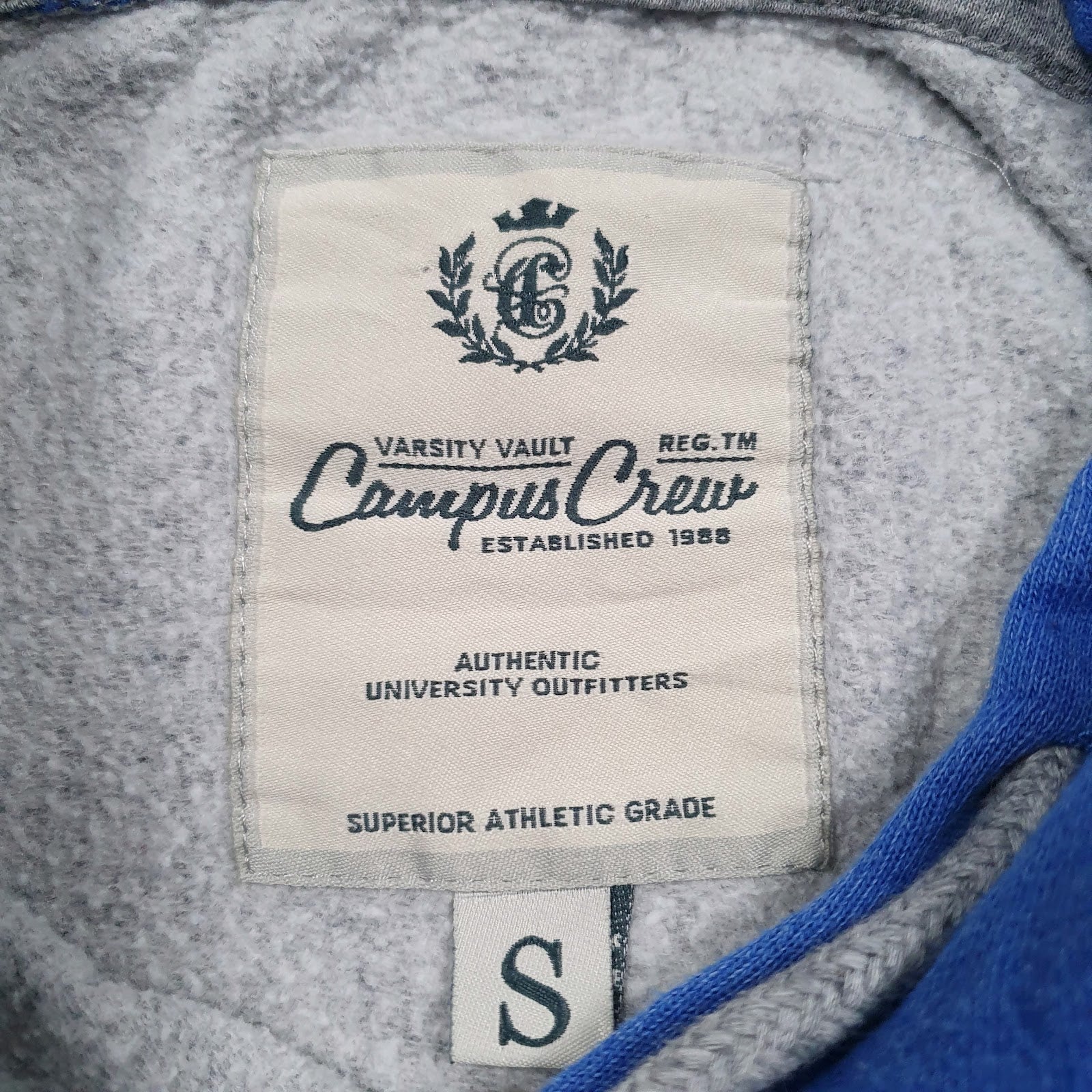 Womens Grey Campus Crews Sudbury Wolves Hockey Hoodie Jumper