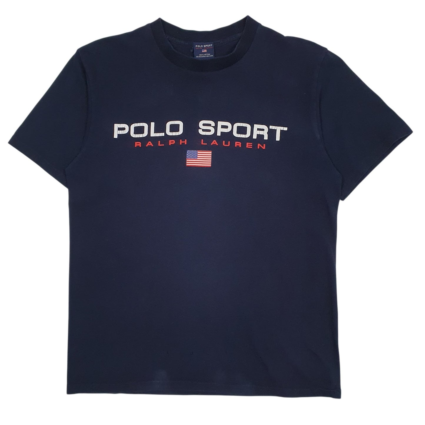 Mens Navy Polo Ralph Lauren Sport Spellout Short Sleeve T Shirt