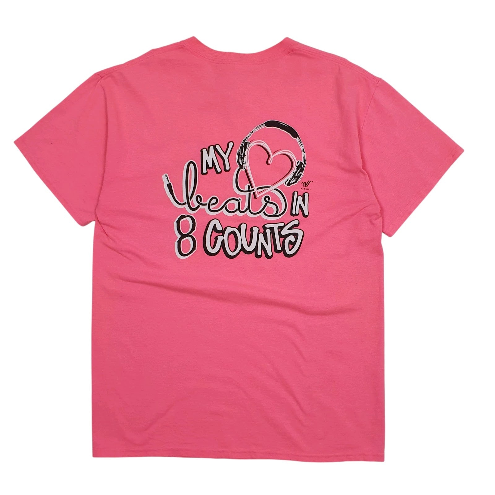 Mens Pink Gildan Beats Music  T Shirt