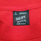 Womens Red Fruit Of The Loom YMCA Vintage 90s Made In USA Full Zip T Shirt