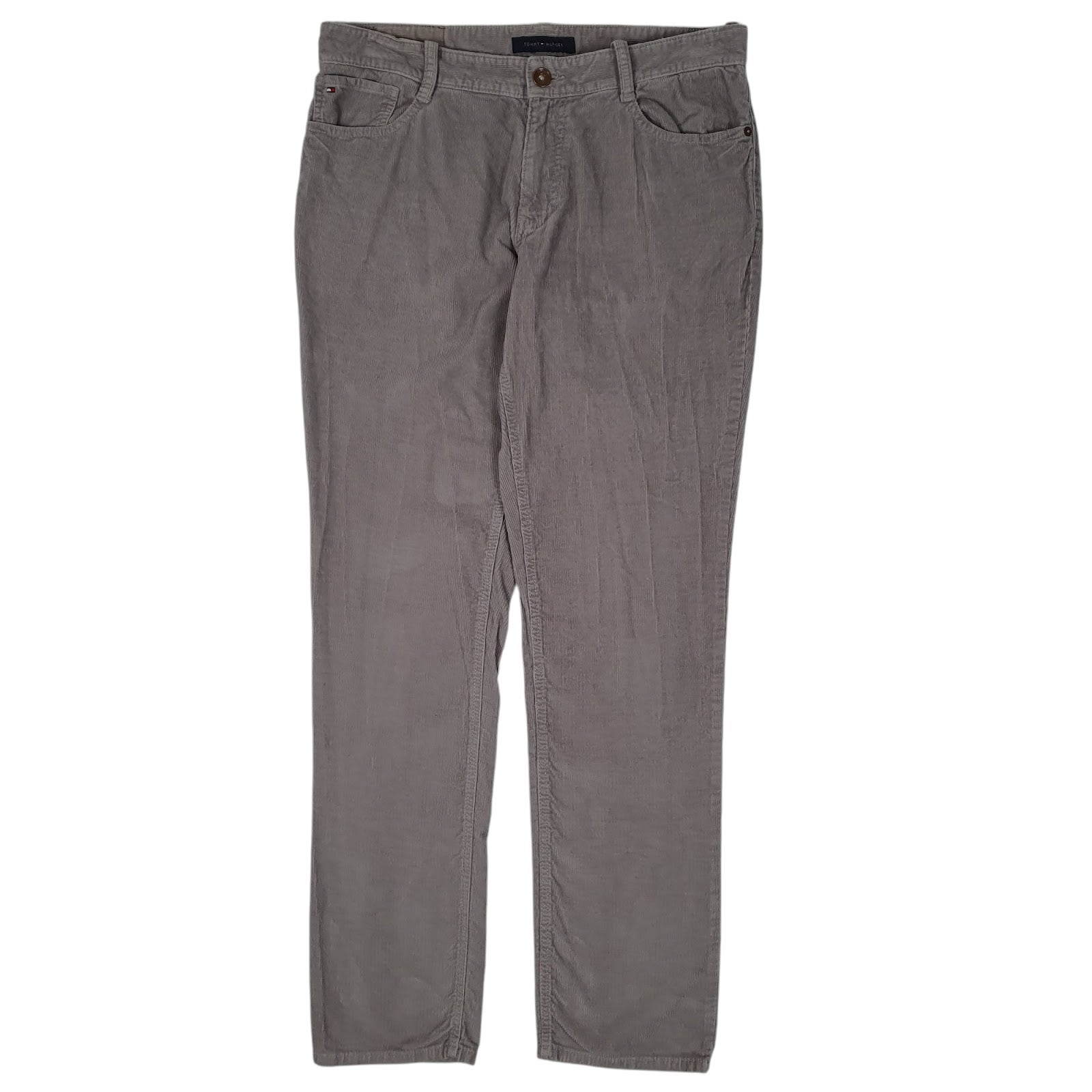 Mens Grey Tommy Hilfiger  Corduroy Trousers