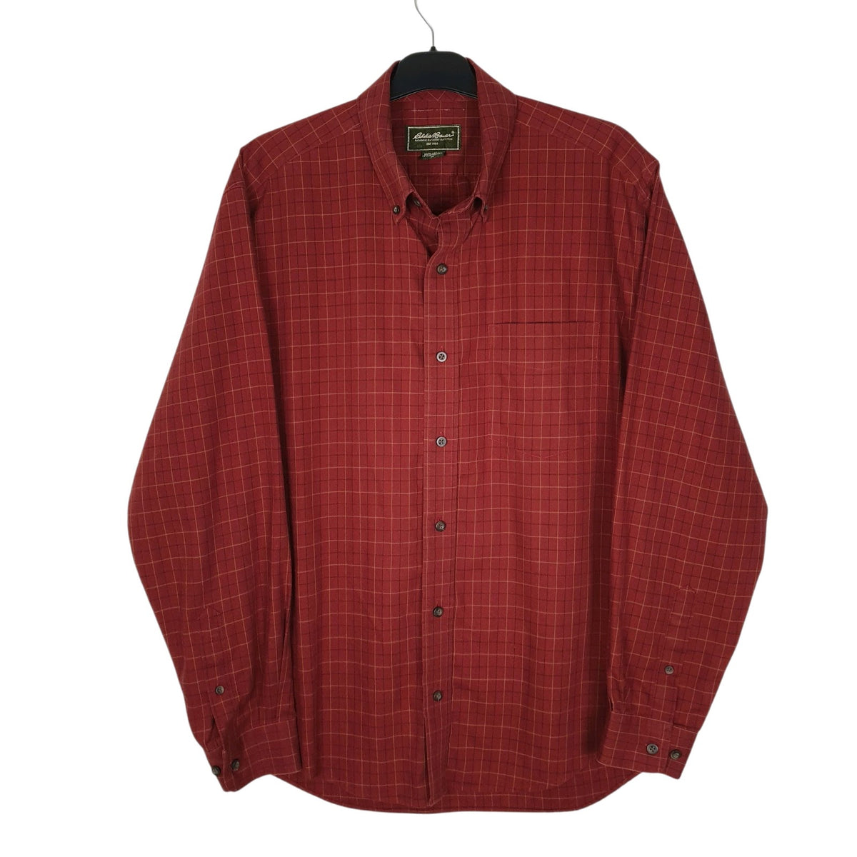 Mens Red Eddie Bauer  Long Sleeve Shirt