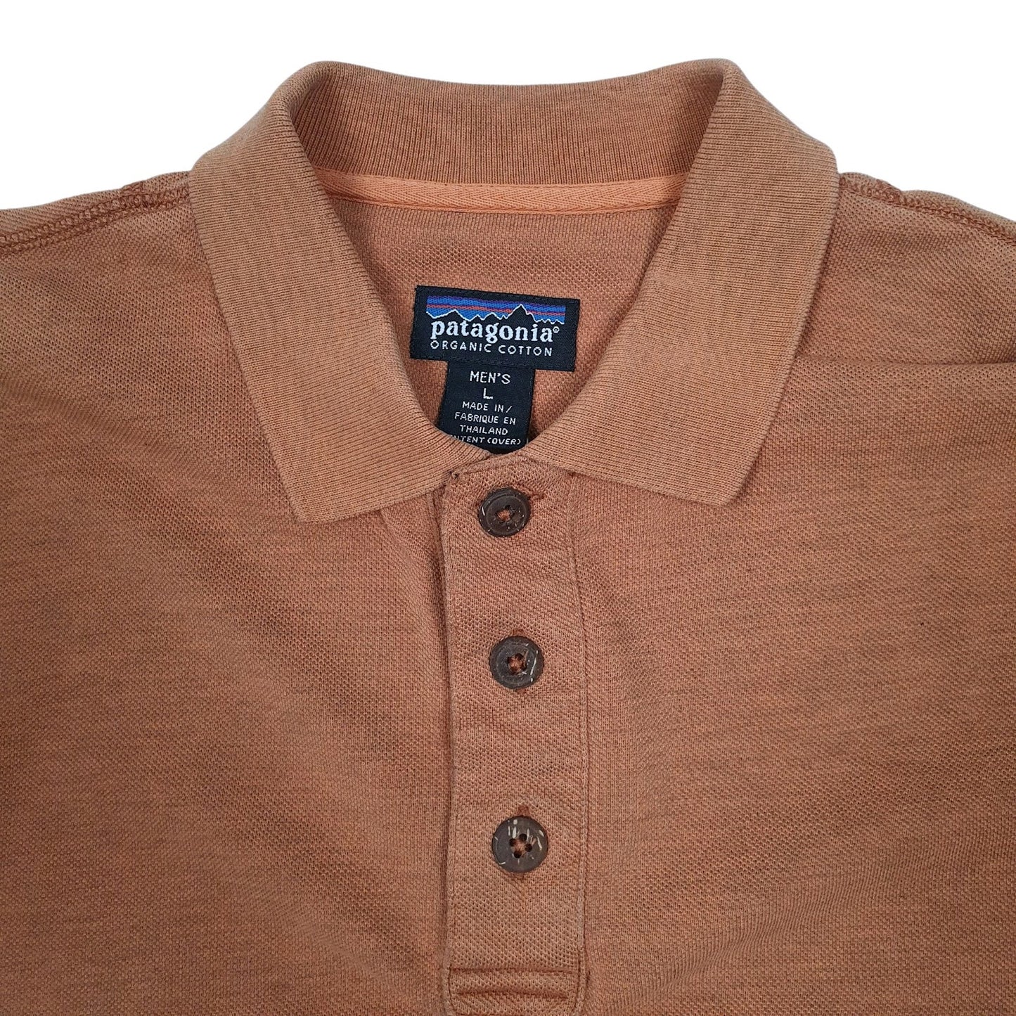 Mens Orange Patagonia  Quarter Zip Polo Shirt