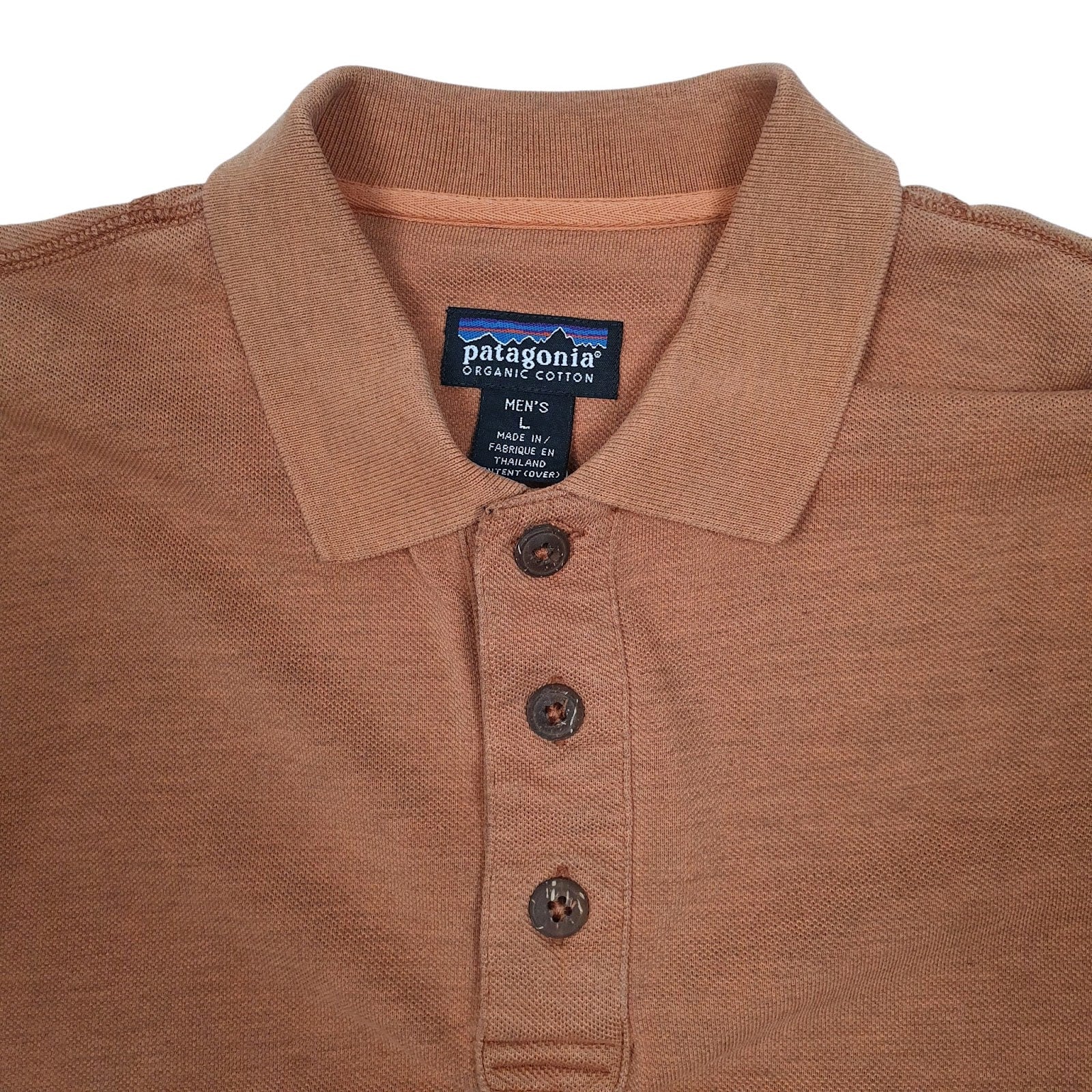 Mens Orange Patagonia  Quarter Zip Polo Shirt
