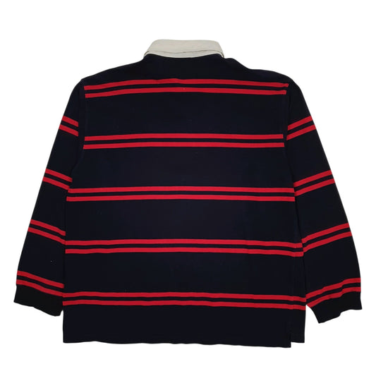 Mens Navy Christopher Rand Rugby Vintage 90s  Polo Shirt