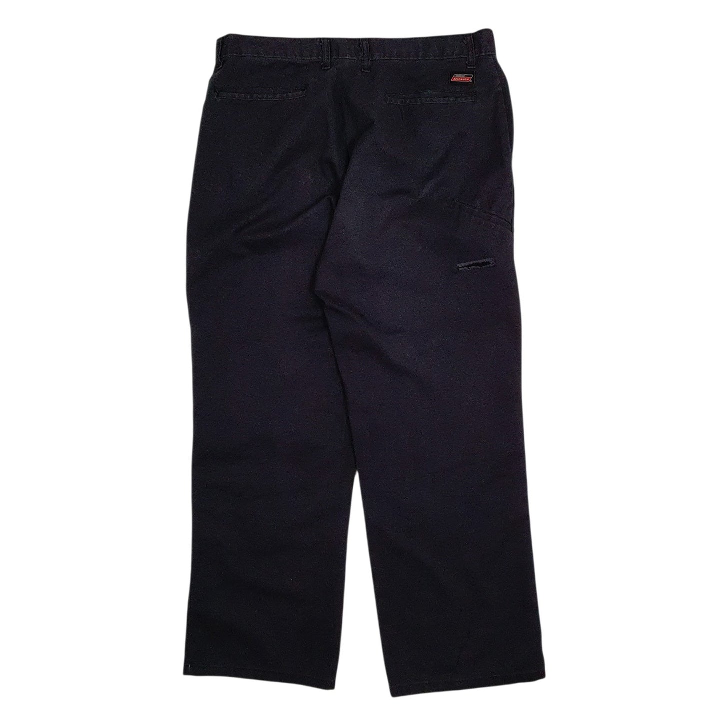 Mens Black Dickies Double Knee  Trousers