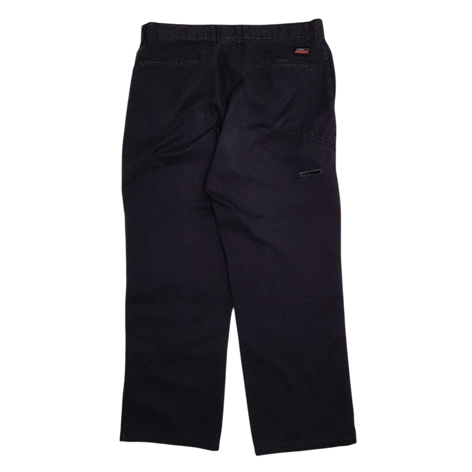 Mens Black Dickies Double Knee  Trousers