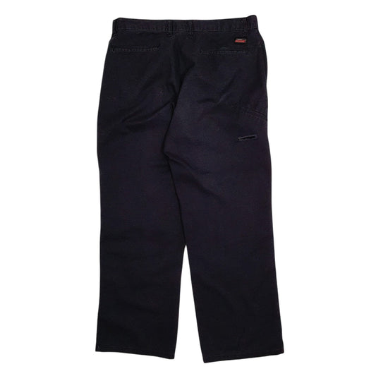 Mens Black Dickies Double Knee  Trousers