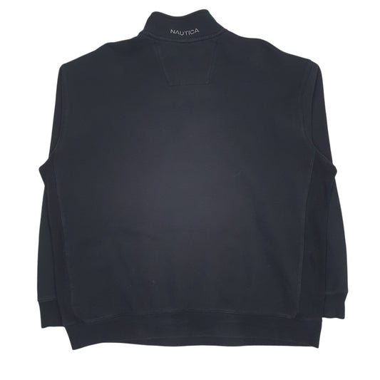 Mens Black Nautica  Quarter Zip Jumper