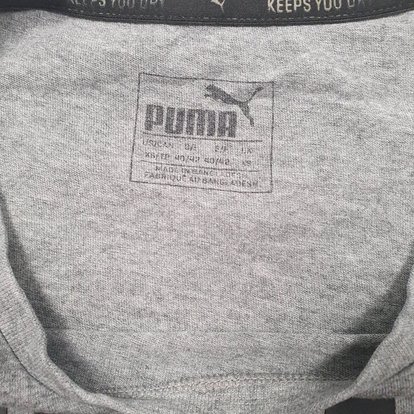 Mens Black Puma Spellout  T Shirt